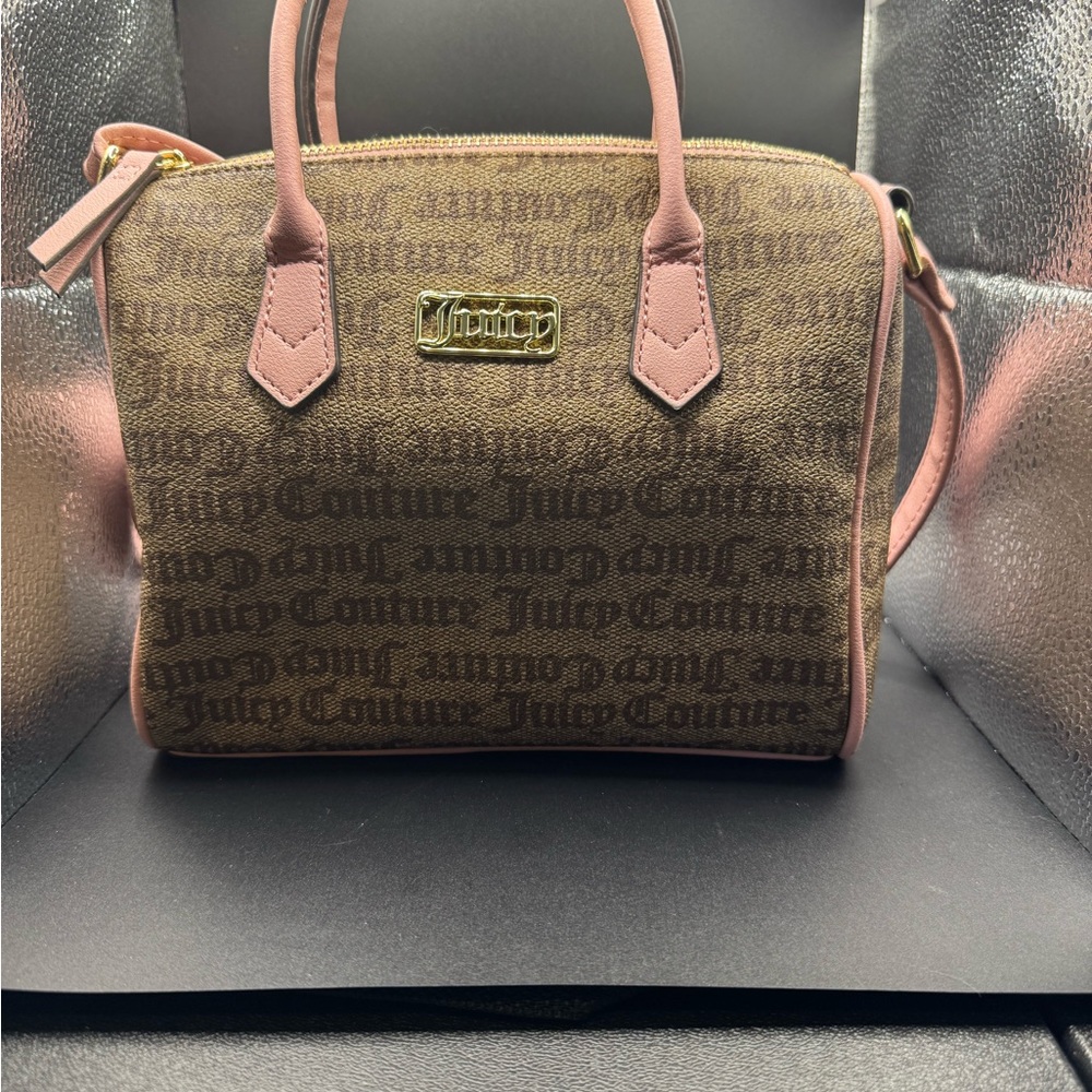Juicy Couture Brown and Pink Crossbody Purse